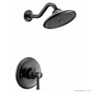 Moen Belfield M-Core 3 UT3312BL Modern Matte Black Shower Valve Trim