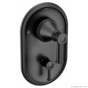 Moen Belfield Matte Black Posi-Temp Valve Trim with Built-In Diverter T2310BL