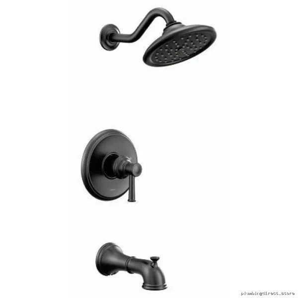 Moen Belfield M-Core 2 Matte Black Tub & Shower Trim Set - UT2313EPBL
