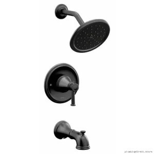 Moen Belfield Matte Black Tub & Shower Trim - Eco-Performance Posi-Temp T2313EPBL