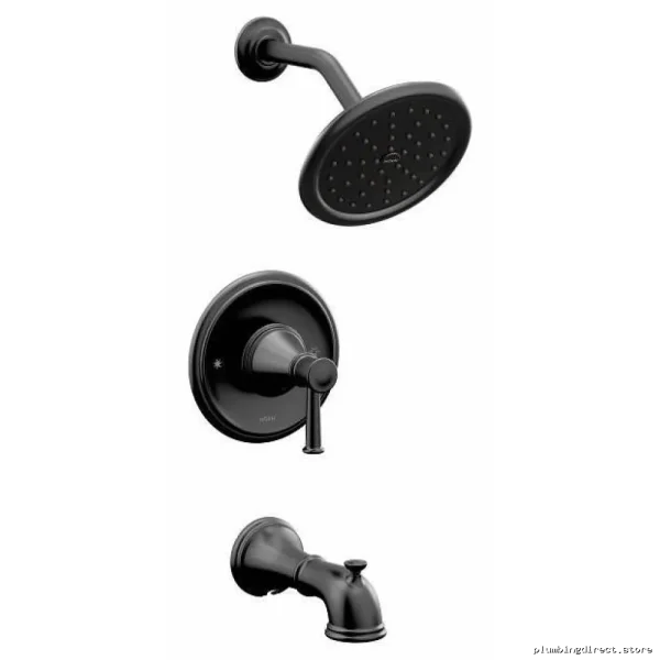 Moen Belfield Matte Black Tub & Shower Trim - Eco-Performance Posi-Temp T2313EPBL
