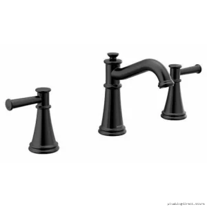 Moen Belfield Matte Black Widespread Bathroom Faucet T6405BL