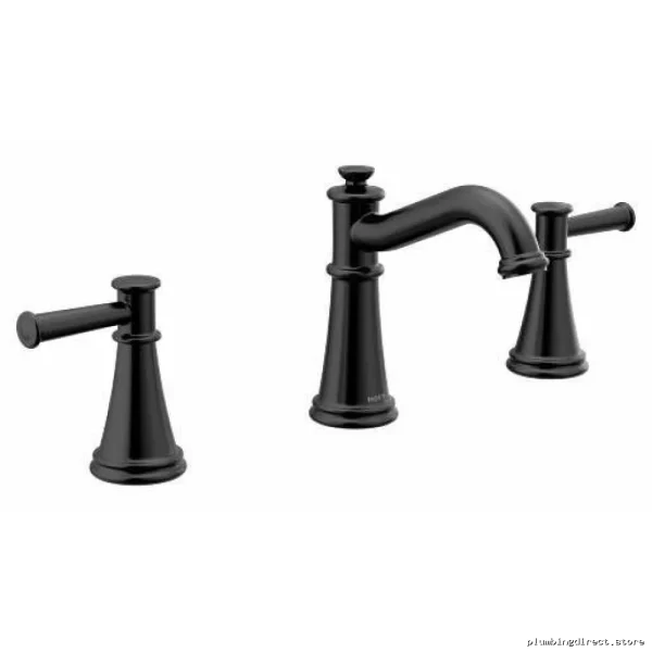 Moen Belfield Matte Black Widespread Bathroom Faucet T6405BL