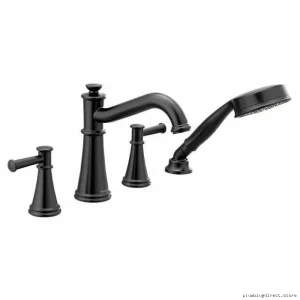 Moen Belfield Roman Tub & Handheld Shower Faucet Trim - Matte Black