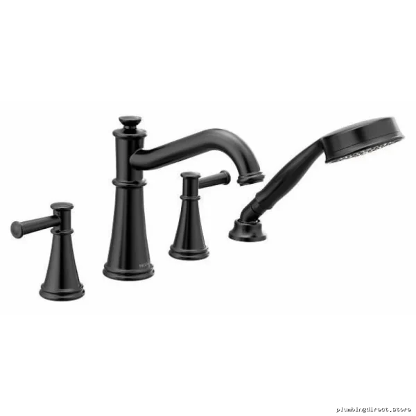 Moen Belfield Roman Tub & Handheld Shower Faucet Trim - Matte Black