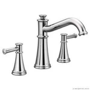 Luxury Chrome Roman Tub Faucet - Moen Belfield Collection T9023