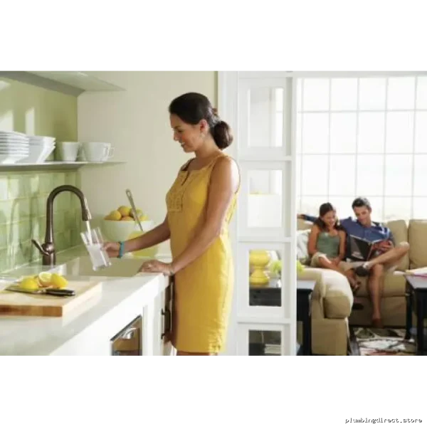 Kitchen Sink Pull-Out Sprayer & Matt Blk Arboor Bartop Tap MOEN - Image 4