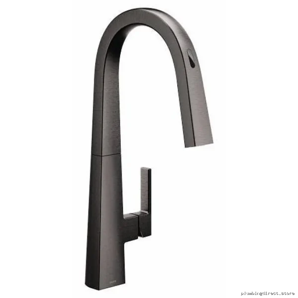 Moen S75005EV2BLS Black Stainless Smart Faucet with Motion Control & Pulldown Spray