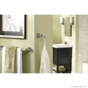 Moen Boardwalk Double Robe Hook - Bathroom Brushed Nickel