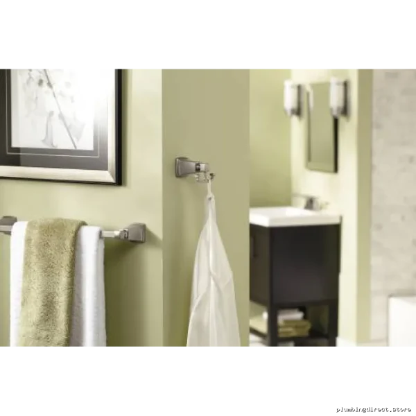 Moen Boardwalk Double Robe Hook - Bathroom Brushed Nickel