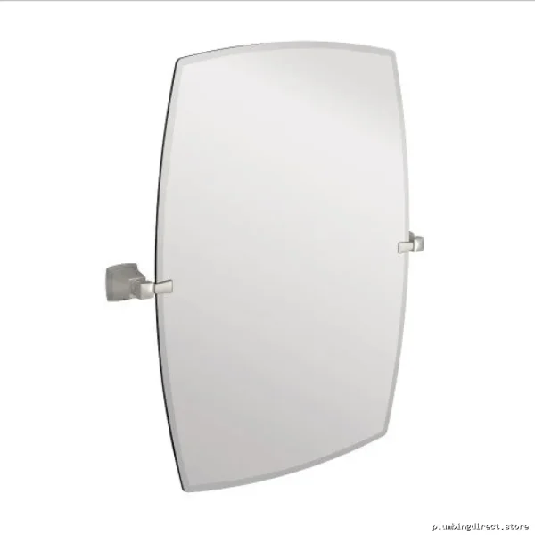 Moen Boardwalk Modern Bathroom Mirror in Brushed Nickel Finish - Model Y3292BN
