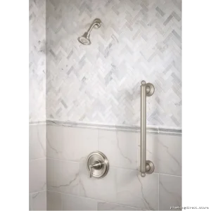 Moen Brantford 18 Bathroom Safety Grab Bar - Brushed Nickel YG2218BN