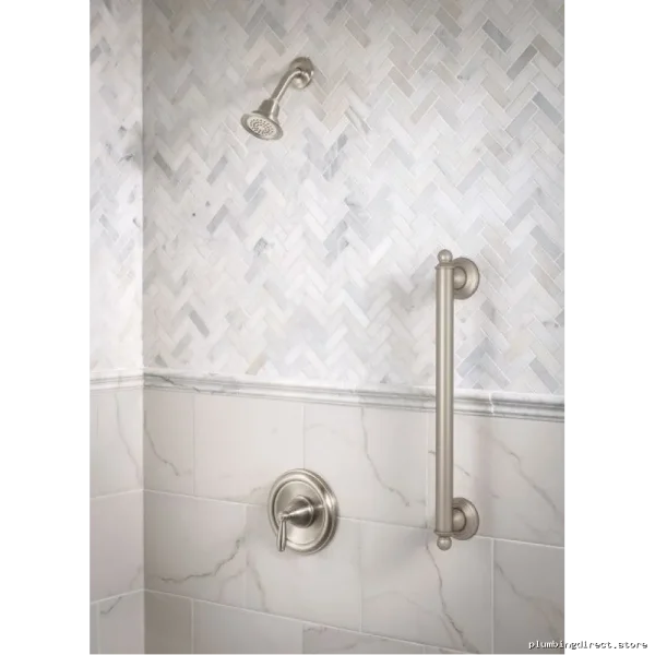 Moen Brantford 18 Bathroom Safety Grab Bar - Brushed Nickel YG2218BN