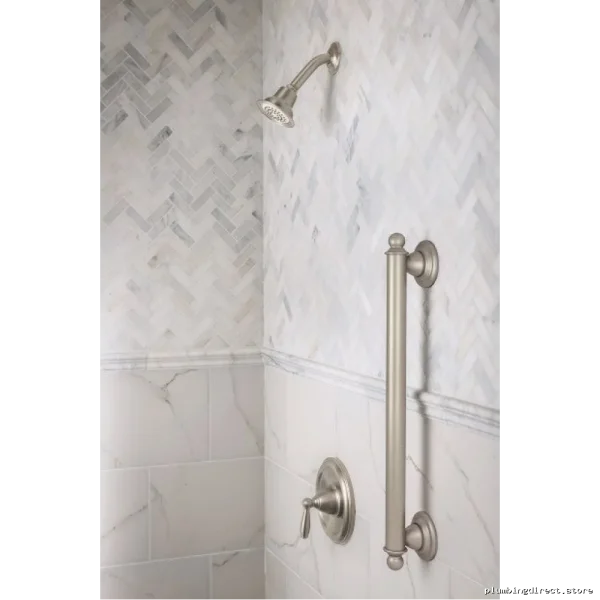 Moen Brantford 18 Bathroom Safety Grab Bar - Brushed Nickel YG2218BN - Image 4