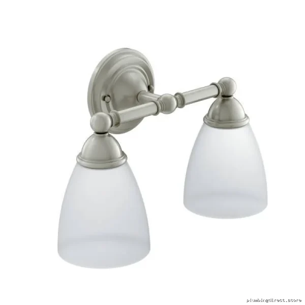 Moen Brantford 2-Globe Wall Sconce in Brushed Nickel Finish YB2262BN