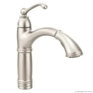 Moen Brantford Kitchen Faucet with Pullout Spray - Spot Resist Stainless Steel 7295SRS