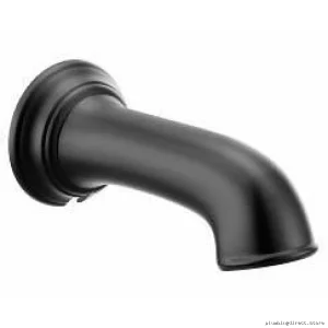 Moen Matte Black Tub Spout with Diverter Brantford 3858BL