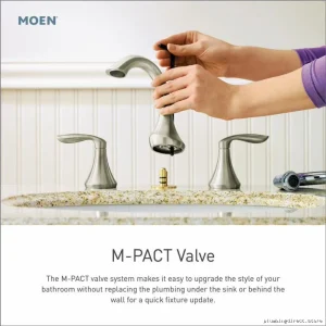 Moen Brantford Widespread Bathroom Faucet in Brushed Nickel
