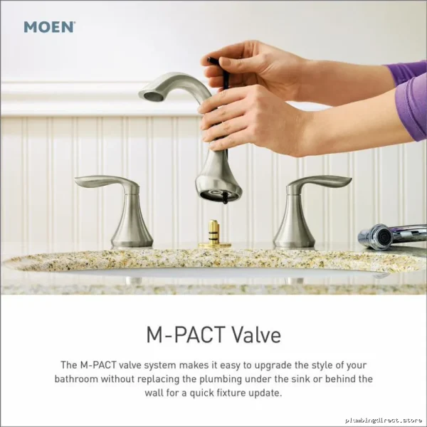 Moen Brantford Widespread Bathroom Faucet in Brushed Nickel