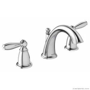 Moen Brantford Widespread Faucet - Chrome Finish for Bathroom/Kitchen, TV6620 High-Flow Faucet