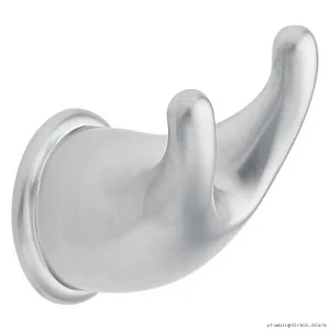 Moen YB8003BC Double Robe & Towel Hooks Set – Brushed Chrome Bathroom Organizer