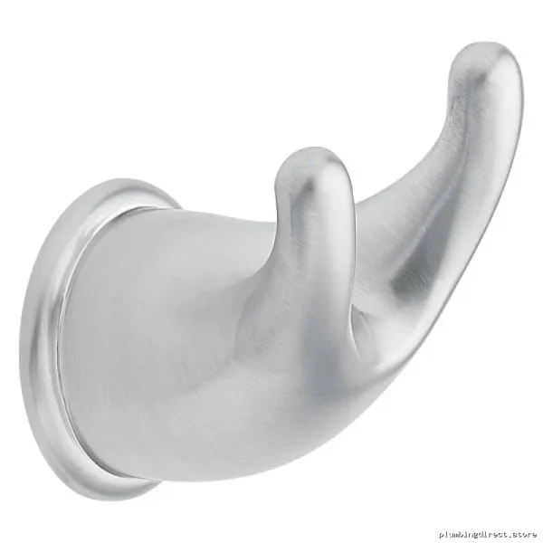 Moen YB8003BC Double Robe & Towel Hooks Set – Brushed Chrome Bathroom Organizer