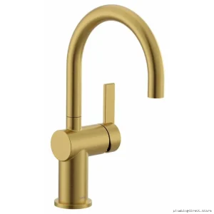Moen Brushed Gold Bar Faucet - Durable Professional Series Kitchen Sink Fixture 5622BG