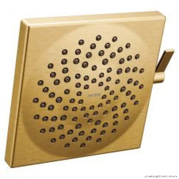 Moen Brushed Gold 8.5-Inch 2-Function Eco Rainshower Head for Efficient Water Use