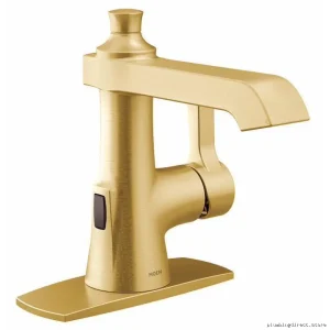 Moen S6981EWBG Brushed Gold Bathroom Faucet with MotionSense Wave Technology