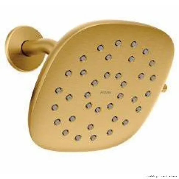 Moen Brushed Gold Rainshower Head with Adjustable Dial 2.5 GPM Magnetix Dock