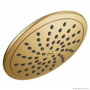 Moen Brushed Gold Rainshower Head with Full Spray Coverage