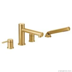 Moen T394BG Brushed Gold Roman Tub Faucet Trim with Handheld Shower