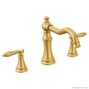 Moen Brushed Gold Roman Tub Faucet Trim TS22103BG for Weymouth Collection