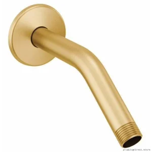 Moen Brushed Gold Shower Arm with Flange - S134BG for Elegant Bathrooms