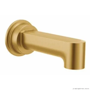 Moen Brushed Gold Tub Faucet with Divertor - Modern Design