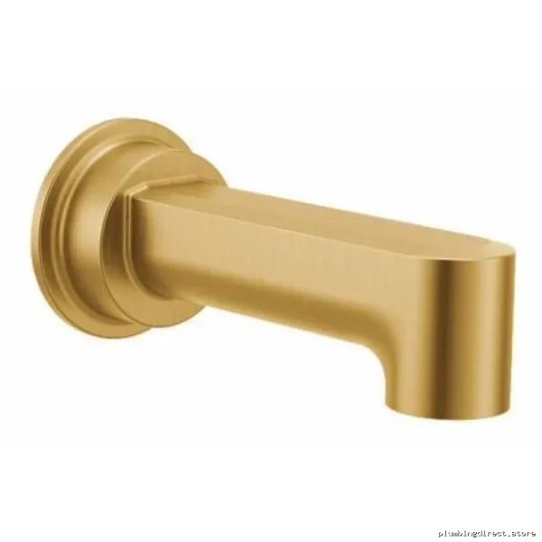 Moen Brushed Gold Tub Faucet with Divertor - Modern Design