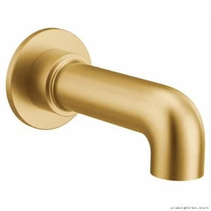 Moen 3347BG Brushed Gold Tub Spout with Built-In Diverter for Easy Flow Control