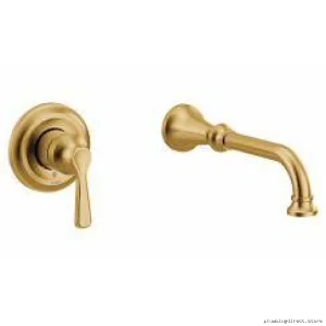 Colinet Moen WTS44501BG 1-Handle Brushed Gold Wall-Mount Tub Filler Trim