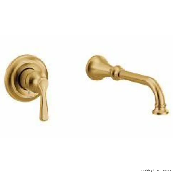 Colinet Moen WTS44501BG 1-Handle Brushed Gold Wall-Mount Tub Filler Trim