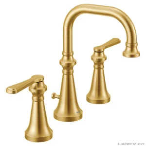 Moen Brushed Gold Widespread Bathroom Faucet Trim - Model TS44102BG