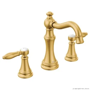 Moen TS42108BG Brushed Gold Widespread Bathroom Faucet Trim - Elegant Design