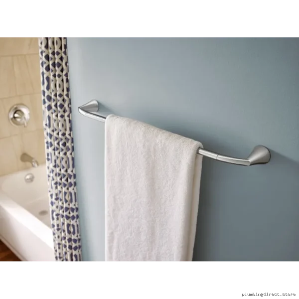 Moen YB2318BN Brushed Nickel 18-Inch Bathroom Towel Bar for Modern Homes - Image 2