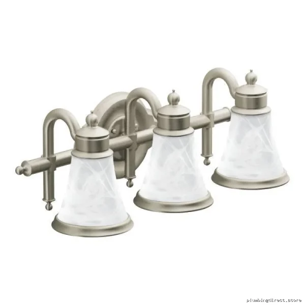 Moen Brushed Nickel 3-Light Wall Sconce by Waterhill YB9863BN