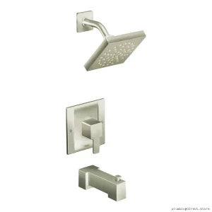 Moen Brushed Nickel 90-Degree Shower Trim with Posi-Temp Valve TS2713EPBN