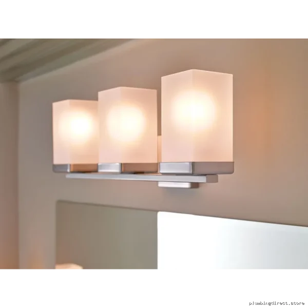 Moen Brushed Nickel 90-Degree Wall Sconce with Triple Globe Lights YB8863BN - Image 2