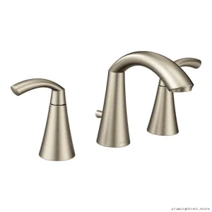 Moen T6173BN Brushed Nickel Widespread Bathroom Faucet - Modern & Durable