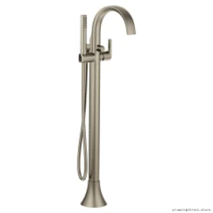 Moen Brushed Nickel Freestanding Bathtub Faucet with Handheld Shower S3105BN