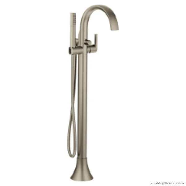 Moen Brushed Nickel Freestanding Bathtub Faucet with Handheld Shower S3105BN
