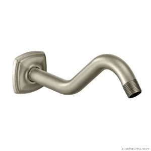 Moen 161951BN Brushed Nickel Curved Shower Arm for Modern Bathrooms