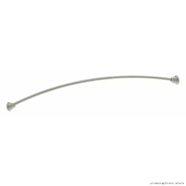 Moen Brushed Nickel Curved Tension Shower Rod 57-60 Inch Magnetix MDN2170BN
